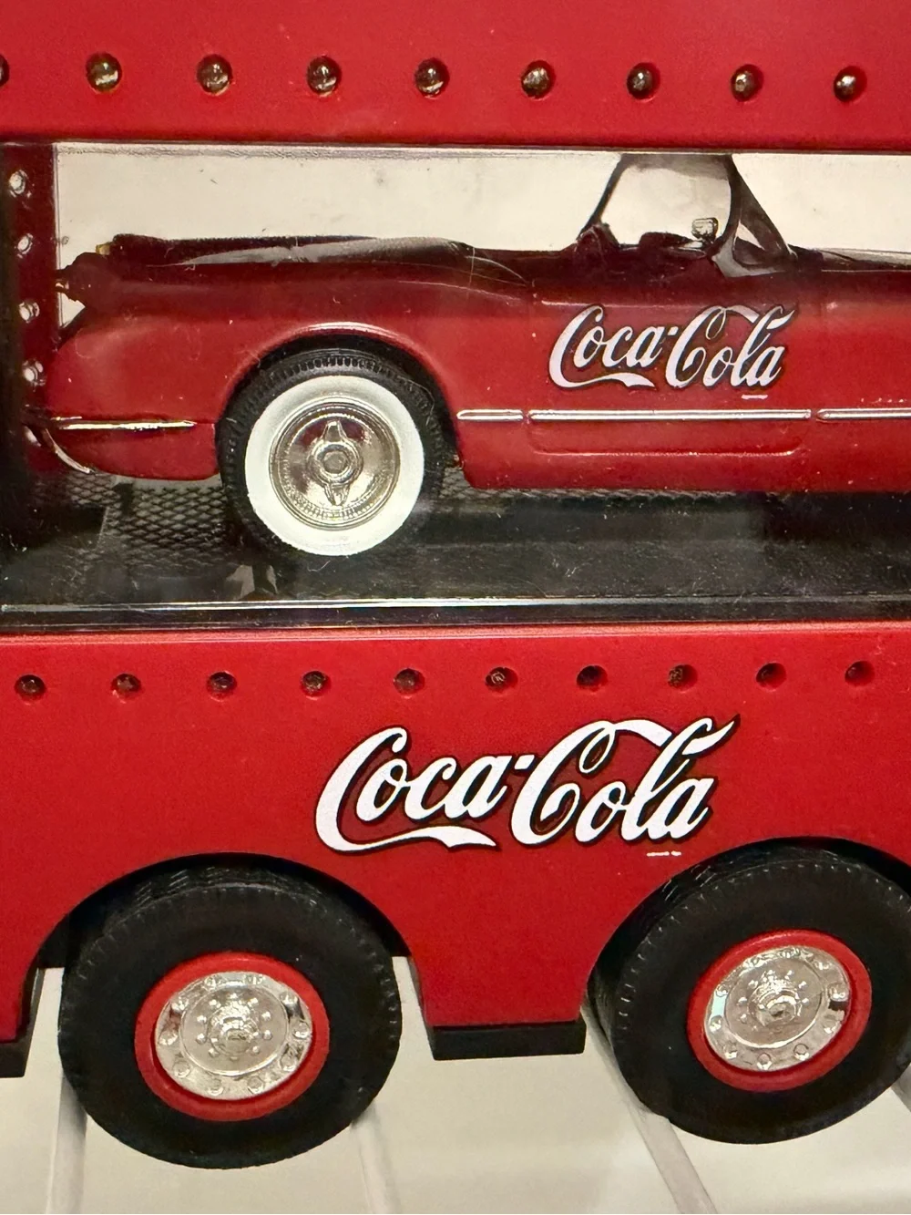 Coca Cola bright red